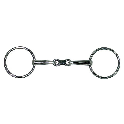 Details about / Loose Ring Snaffle With German Silver Mouth Part /& Stainless-Steel Rings